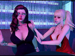 Tridimensionnel, Futanari, Rugueux, Plan cul à trois