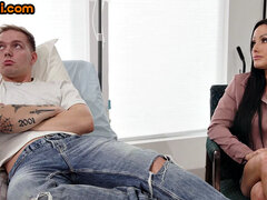 Big MILFs sharing cock in hot 3some