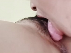 Vietnamese Wife's snatch gets licked by her husband's buddy