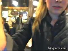 Amateur, Gros seins, Exhib, Public, Nénés