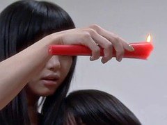 Asian slut has a bdsm session and is waxed out