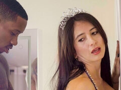 Schwarz, Blasen, Puppe, Interrassisch, Milf, Rasiert, Tätowierung, Titten