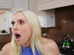 Christie Stevens gets fucked by Charles Dera in the kitchen