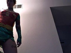Cosplay Tattoed girl ,  phat ass