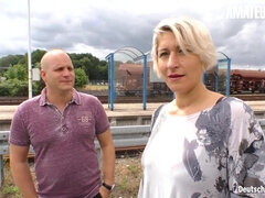 Amateur, Gros seins, Sucer une bite, Éjaculer dans la bouche, Allemand, Mère que j'aimerais baiser, Seins naturels