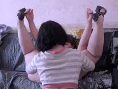 Enthousiasteling, Mooie dikke vrouwen, Dik, Huisgemaakt, Lesbisch, Likken, Orgasme, Russisch