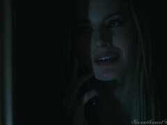 デカパイ, 黒人, ブロンド, ジーンズ, レズビアン, ヒモパン, オッパイの, のぞき