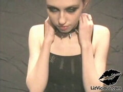 Noire, Bottes, Emocore, Rousse roux, Chaussures, Maigrichonne, Suçant, Adolescente