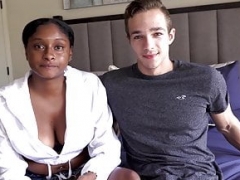 Africain, Américain, Grosse bite, Gros seins, Tir de sperme, Bite énorme, Monstre, Adolescente
