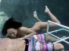 Underwater Fun With Hot Brunette