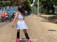 Grosser arsch, Grosse titten, Braunhaarige, Fetisch, Öffentlich, Jungendliche (18+), Titten, Spielzeuge