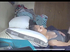 watching my niece in our spare room