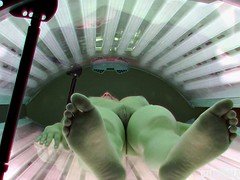 素人, 捕まる, チェコ, オマンコ, 剃毛, 日光浴室, 締まりの良い, のぞき