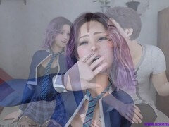 Cloistered with sultry brown-haired Sue and drawing nearer to Julia - New Girls EP. 2 Playthrough