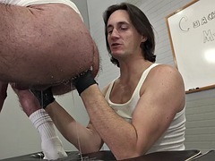 素人, アナル, お尻, 舐める尻, 眼鏡, グローブ, 毛深い, オナニー