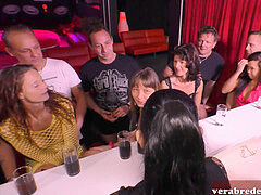 Leie, Blasen, Paar, Deutsch, Orgie, Party, Titten, Ehefrau