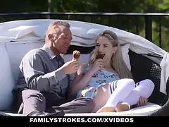 Familystrokes - take my (Jane Wilde) v-card, stepdaddy!