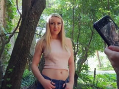 Leie, Paar, Aufs gesicht abspritzen, Jeans, Im freien, Pov, Öffentlich, Tanga