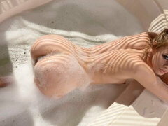 Anal, Rubia, Mamada, Besar, Piscina, Afeitado, Adolescente, Mojado