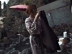 Tomoe Hinatsu sucks cock and gets pool fuck