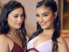 Stellung 69, Arsch, Lesbisch, Lecken, Masturbation, Rasiert, Dürr, Titten