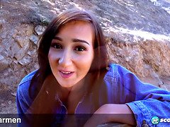 Amateur, Brunette brune, Ferme, Hd, Masturbation, De plein air, Solo, Adolescente