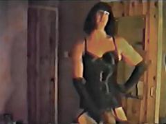 Britisch, Crossdresser, Fetisch, Schwul, Lingerie, Masturbation, Solo, Vintage