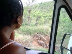Africain, Grosse bite, Noire, Tir de sperme, Noir ébène, Hard, De plein air, Adolescente