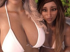 Dreidimensional, Aus dem arsch in den mund, Bikini, Mutti, Pool, Realität, Stiefmutter, Jungfrau