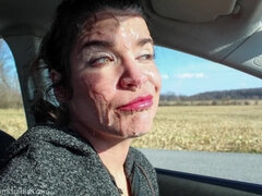 Braunhaarige, Viele männer bespritzen eine frau, Spermaladung, Aufs gesicht abspritzen, Mutti, Im freien, Öffentlich, Stiefmutter