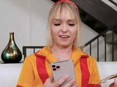 Kont, Pijpbeurt, Sperma, Jurk, Natuurlijke tieten, Gezichtspunt, Tiener, Tieten likken