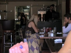 Dubbele penetratie, Vuisten, Sportzaal, Masseren, Openbaar, Alleen, Sportoefening