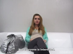 Blonde Beauty Sabina: A Casting Couch Delight