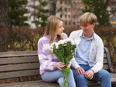 18 jaar, Kont, Pijpbeurt, Zoenen, Naakt, Buiten, Kut duiken, Tiener