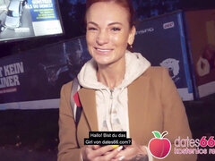 Leie, Blasen, Spermaladung, Deutsch, Öffentlich, Realität, Rotschopf, Schüchtern