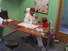 Culo, Engañando, Pareja, Médico, Lamidas, Coño, Pelirrojo, Uniforme