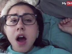 Leaky Ass Creampie for Nerdy German Teen