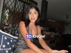 Busty Brazilian Teen First Casting: Deep Throat BJ & Hot Rimming Action with Johnny Grey