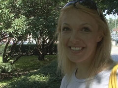 Culo, Rubia, Mamada, Estilo perrito, Pajear, Al aire libre, Pov, Adolescente