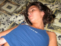 Braunhaarige, Hundestellung, Lingerie, Penis, Russisch, Rasiert, Jungendliche (18+), Titten