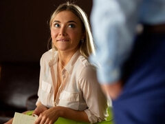 最高, お尻, ブロンド, フェラチオ, 手コキする, キス, なめる, オッパイの