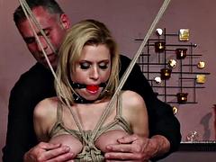 Hot blonde bondage action: Big Tits, Babe  Hardcore Porn