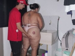 Amateur, Gros cul, Bikini, Tir de sperme, Mère que j'aimerais baiser, Maman, Chevaucher, Belle mère