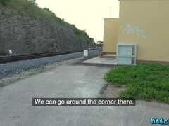 Amateur, Cul, Sucer une bite, Queue, Européenne, Public, Nénés, Train