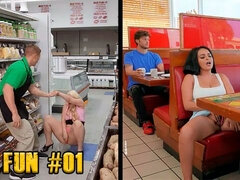 Achter de coulissen, Grote kont, Grappig, Masturbatie, Naakt, Buiten, Openbaar, Realiteit