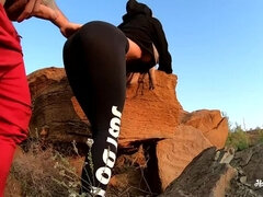 Amateur, Polla, Estilo perrito, Músculo, Al aire libre, Pov, Público, Adolescente