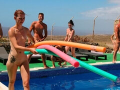 Leie, Blasen, Hundestellung, Hardcore, Lecken, Im freien, Muschi, Tätowierung