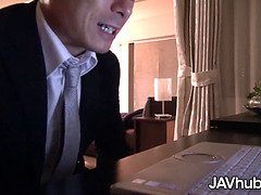 Watch tiny tit Hitomi Yura squirt while getting fucked hard in JAVHUB video