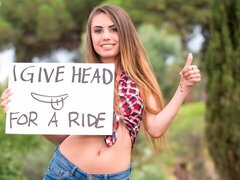 お尻, フェラチオ, 茶髪の, バック, アウトドア, ハメ撮り, スラップ, オッパイの