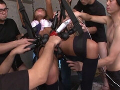 Bondage domination sadisme masochisme, Bondage, Gode, Japonaise, Élève, Gicler, Jouets, Vibromasseur